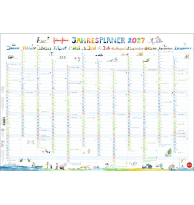 Plakatkalender 1584, Helme Heine, 1 Jahr / 1 Seite, 68x48cm, 2027