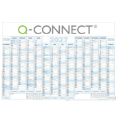 Wandplaner 0,  XL Q-CONNECT, 14 Monate / 1 Seite, 70,7x100cm  (70x100cm), 14 Monate/ 1 Seite, 2027