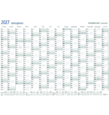 Plakatkalender 641YP1DE, Lumocolor, 14 Monate / 1 Seite, 84x60cm (A1 quer), 2027