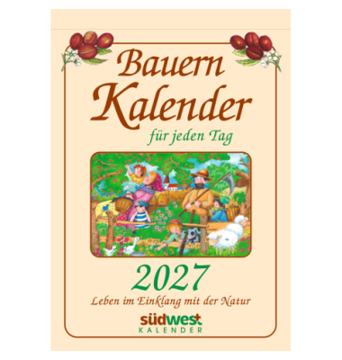 Abrei&szlig;kalender 10126, Bauernkalender, Bauernmotive, 1 Tag / 1 Seite Sa. und So. / einer Seite, 13,1x21,4cm, Abrei&szlig;kalender, jede