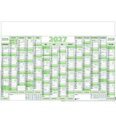 Plakatkalender 919-0713, Natura, 14 Monate / 1 Seite, 88x63cm, 2027