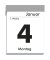 Tagesabrei&szlig;kalender 302-0000, 1 Tag / 1 Seite, 5,4x7,2cm, 2027