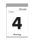 Tagesabrei&szlig;kalender 304-0000, Typ 304, 1 Tag / 1 Seite, 6,5x10cm, 2027