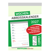 Wochenabrei&szlig;kalender 325-0000, Typ 325, 1 Woche / 1 Seite, 10,5x14,6cm (A6), 2027