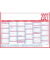 Plakatkalender 908-1315, 6 Monate / 1 Seite, 29,7x21cm (A4 quer), 2024*, 2027