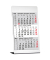 Dreimonatskalender Tischaufsteller 77000, 3 Monate / 1 Seite, 10,5x23cm, 2027