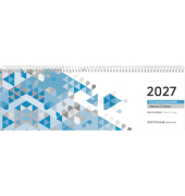 Tischquerkalender 116-0015, 1 Woche / 2 Seiten, 29,6x9,9cm (BxH) (quer), 2027