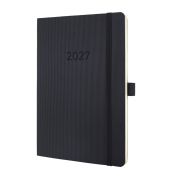 Buchkalender C2724, schwarz, 1 Woche / 1 Seite