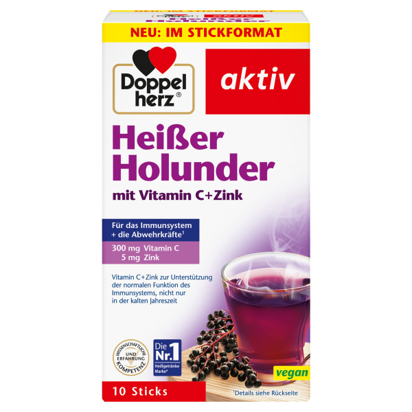 Doppelherz Heißer Holunder Vitamin C +Zink 10St 4009932131758 Doppelherz 10 Stück