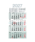Viermonatskalender M4MF, Mega Four, 4 Monate / 1 Seite, 30x59cm, 2027