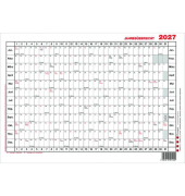 Plakatkalender 1, 12 Monate / 1 Seite, 20x15cm (A5 quer), 2027