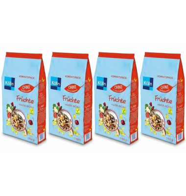 M&uuml;sli Fr&uuml;chte Hafer  1.700g ohne Zuckerzusatz