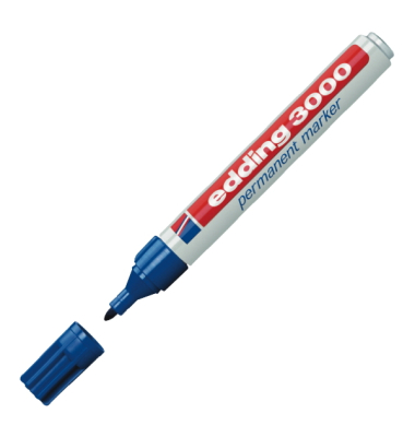 Permanentmarker 3000, 4-3000003, St&uuml;ck, blau, 1,5-3mm Rundspitze