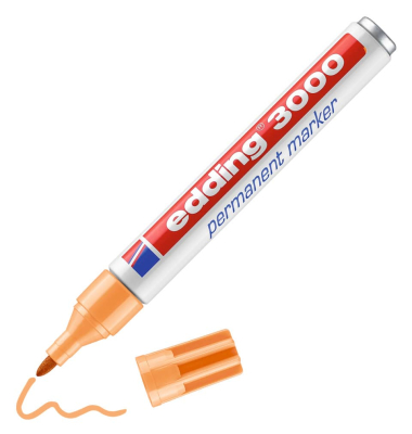 Permanentmarker 3000, 4-3000016, St&uuml;ck, hellorange, 1,5-3mm Rundspitze