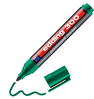Permanentmarker 300, 4-300004, St&uuml;ck, gr&uuml;n, 1,5-3mm Rundspitze