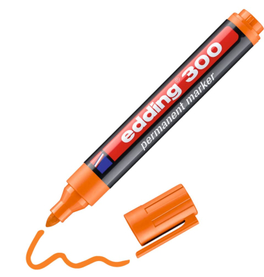 Permanentmarker 300, 4-300006, St&uuml;ck, orange, 1,5-3mm Rundspitze