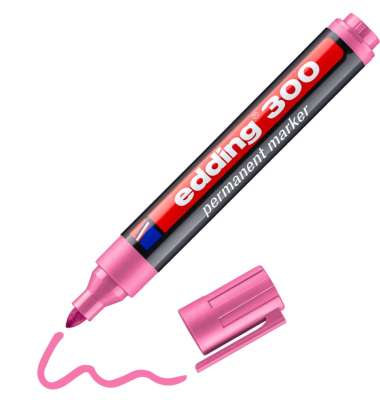 Permanentmarker 300, 4-300009, St&uuml;ck, rosa, 1,5-3mm Rundspitze