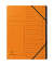 Ordnungsmappe Echter Colorspan-Karton 541204E, 1-12, orange, A4, 12 F&auml;cher