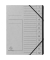 Ordnungsmappe Echter Colorspan-Karton 541211E, 1-12, grau, A4, 12 F&auml;cher