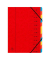 Ordnungsmappe Echter Colorspan-Karton 54125E, 1-12, rot, A4, 12 F&auml;cher