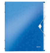 Ordnungsmappe WOW 4634-00-36, 12-teilig blanko, blau metallic, A4, 12 F&auml;cher