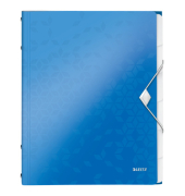 Ordnungsmappe WOW 4633-00-36, 6-teilig blanko, blau metallic, A4, 6 F&auml;cher