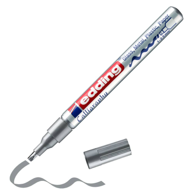 Lackmarker Calligraphy, 4-753054, Stift, silber, 1-2,5mm Calligraphyspitze