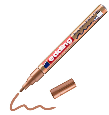 Lackmarker 751-9-055, Stift, kupfer, 1-2mm Rundspitze