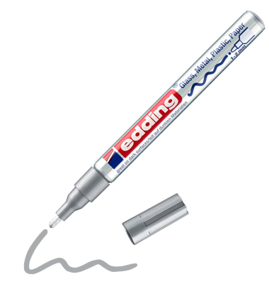 Lackmarker 751 creative, 751-9-054, Stift, silber, 1-2mm Rundspitze
