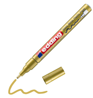 Lackmarker 751 creative, 751-9-053, Stift, gold, 1-2mm Rundspitze