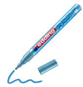 Lackmarker Glanzlack-Marker, 751-9-070, Stift, hellblau, 1-2mm Rundspitze