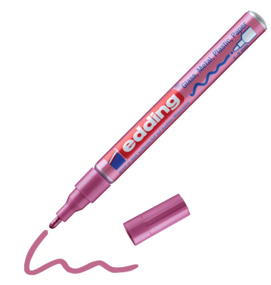 Lackmarker Glanzlack-Marker, 751-9-079, Stift, pink, 1-2mm Rundspitze