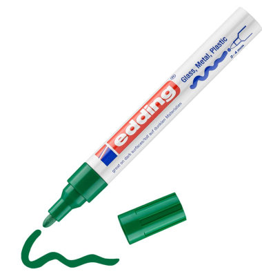 Lackmarker Glanzlack-Marker, 750CR-004, Stift, gr&uuml;n, 2-4mm Rundspitze