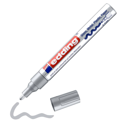 Lackmarker 750, 750CR-054, Stift, silber, 2-4mm Rundspitze