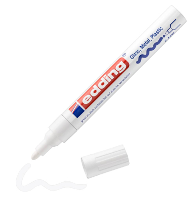 Lackmarker 750, 750CR-049, Stift, wei&szlig;, 2-4mm Rundspitze