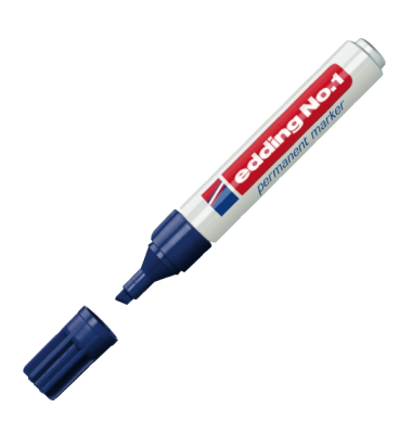 Permanentmarker No.1, 1-003, St&uuml;ck, blau, 1-5mm Keilspitze
