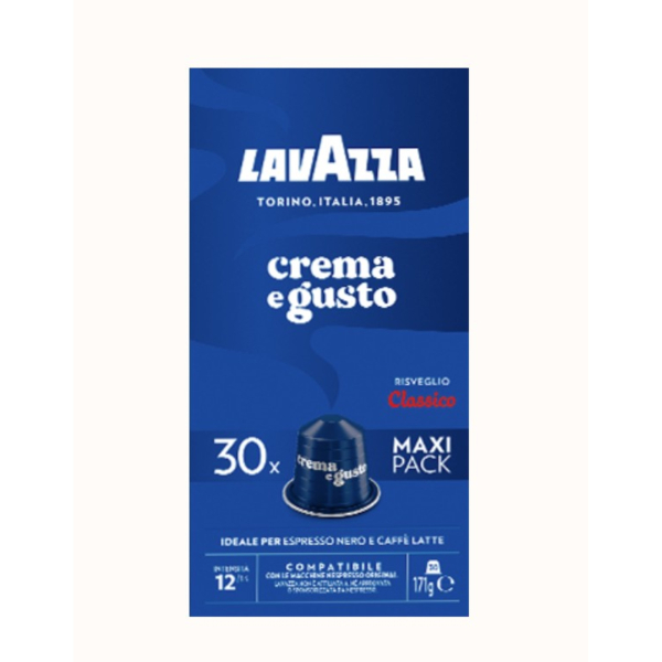 Lavazza Kaffeekapseln Crema e Gusto Classico 7034, 30 Stück, Kaffeekapseln im Portionskarton 8000070053823 Lavazza 30 Stück