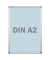 Plakat-Klapprahmen Standard, BS0703, silber, A2, Aluminiumrahmen