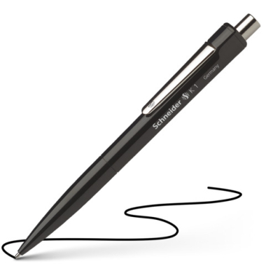 Kugelschreiber K 1 SN3151, schwarz, M, nachf&uuml;llbar