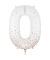 Folienballon Zahl 0 rosegold 86cm