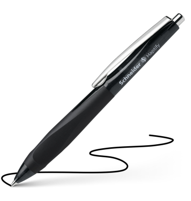 Kugelschreiber Haptify SN135301, schwarz, M, nachf&uuml;llbar