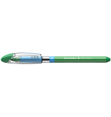 Kugelschreiber Slider Basic SN151104, gr&uuml;n, 0,5mm, Einweg