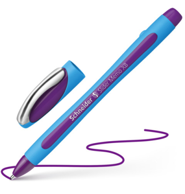 Kugelschreiber Slider Memo XB 150208, violett, XB, Einweg