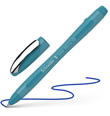 Kugelschreiber Slider Memo XB 150213, blau, XB, Einweg