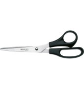 Papierschere, Stahl, rostfrei, 21cm, schwarz