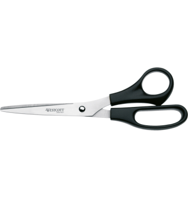Papierschere, Stahl, rostfrei, 21cm, schwarz