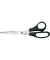 Papierschere, Stahl, rostfrei, 21cm, schwarz