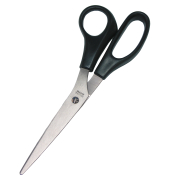 Papierschere, Edelstahl, rostfrei, 21,5cm, schwarz
