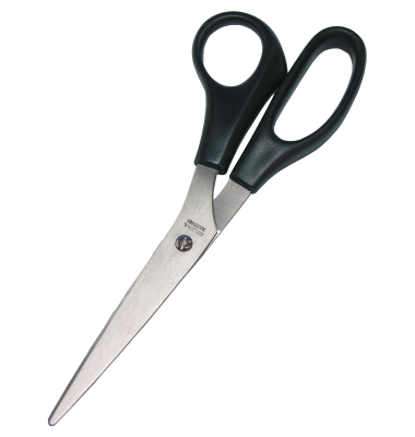 Papierschere, Edelstahl, rostfrei, 21,5cm, schwarz