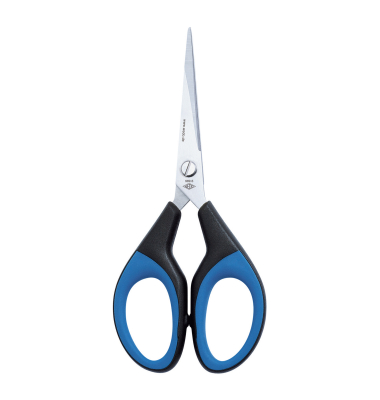 Universalschere Soft Cut, Edelstahl, rostfrei, 15,2cm, schwarz/blau